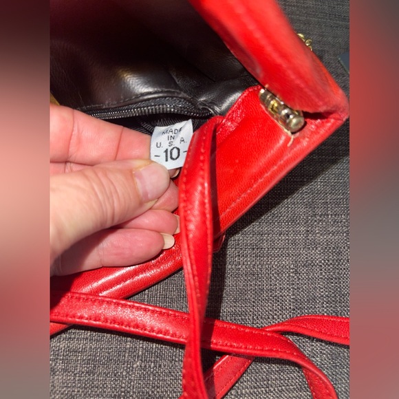 Jay Herbert Vintage Red Shoulder Bag Made in the USA - Picture 4 of 8